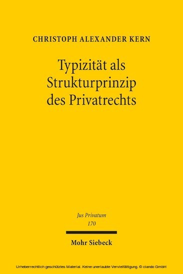 Typizität als Strukturprinzip des Privatrechts main product photo