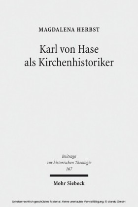Karl von Hase als Kirchenhistoriker