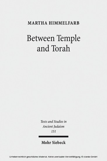 Between Temple and Torah main product photo