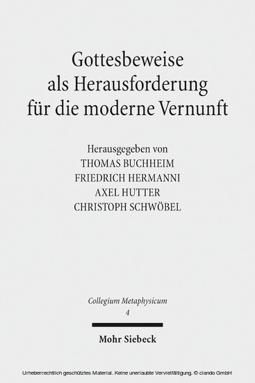 Gottesbeweise als Herausforderung für die moderne Vernunft main product photo