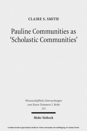 Pauline Communities as 'Scholastic Communities'