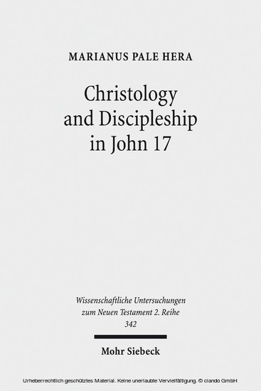 Christology and Discipleship in John 17 main product photo