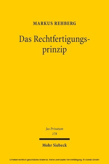 Das Rechtfertigungsprinzip main product photo