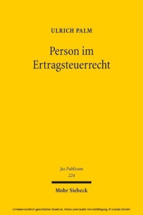 Person im Ertragsteuerrecht