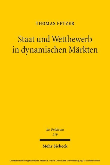 Staat und Wettbewerb in dynamischen Märkten main product photo