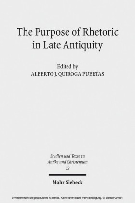 The Purpose of Rhetoric in Late Antiquity