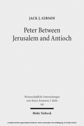 Peter Between Jerusalem and Antioch