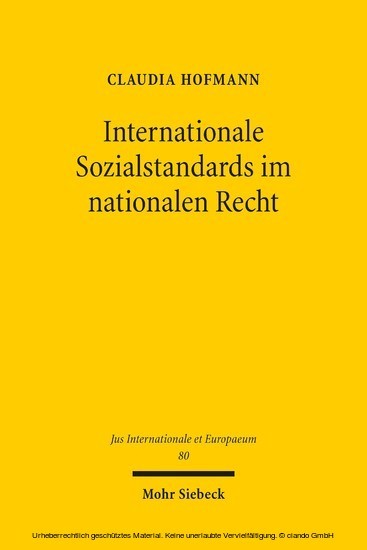 Internationale Sozialstandards im nationalen Recht main product photo