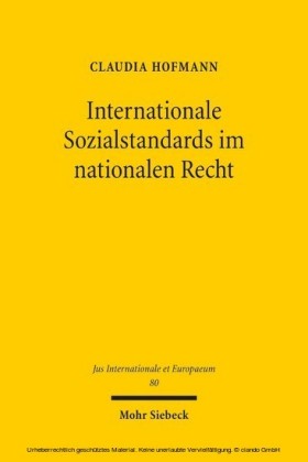 Internationale Sozialstandards im nationalen Recht