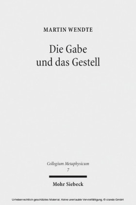 Die Gabe und das Gestell