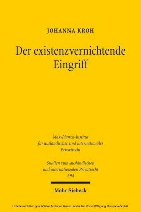 Der existenzvernichtende Eingriff