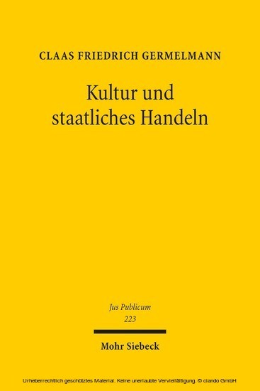 Kultur und staatliches Handeln main product photo