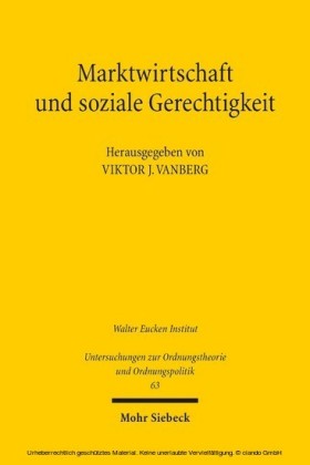 Marktwirtschaft und soziale Gerechtigkeit
