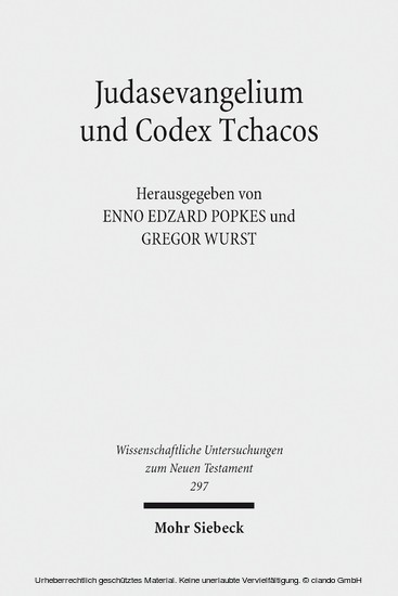 Judasevangelium und Codex Tchacos main product photo