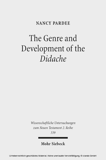 The Genre and Development of the Didache main product photo