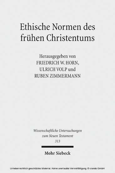 Ethische Normen des frühen Christentums main product photo