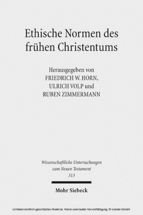 Ethische Normen des frühen Christentums
