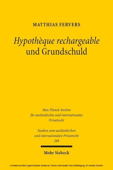 Hypothèque rechargeable und Grundschuld main product photo