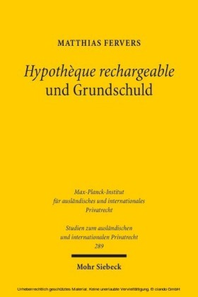 Hypothèque rechargeable und Grundschuld
