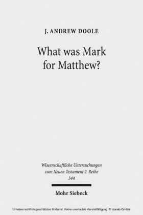 What was Mark for Matthew?