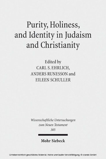 Purity, Holiness, and Identity in Judaism and Christianity main product photo