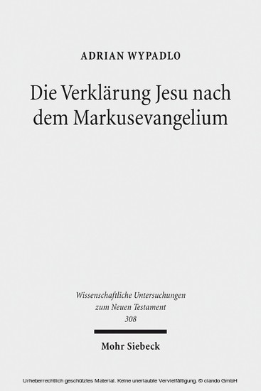 Die Verklärung Jesu nach dem Markusevangelium main product photo