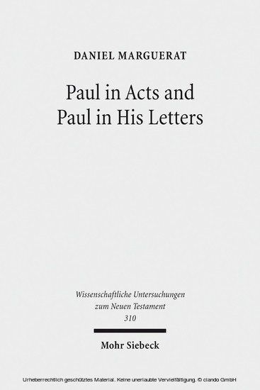 Paul in Acts and Paul in His Letters main product photo