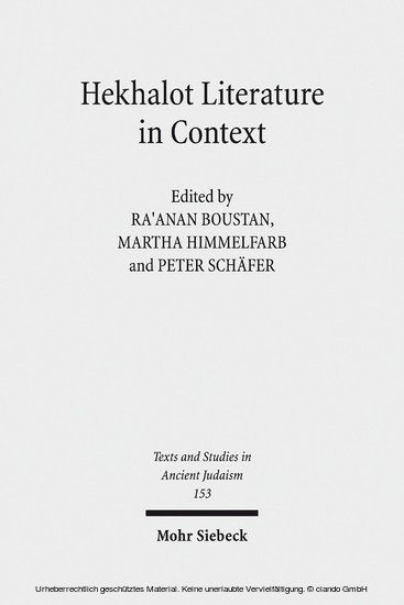 Hekhalot Literature in Context main product photo