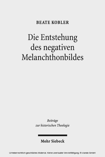 Die Entstehung des negativen Melanchthonbildes main product photo
