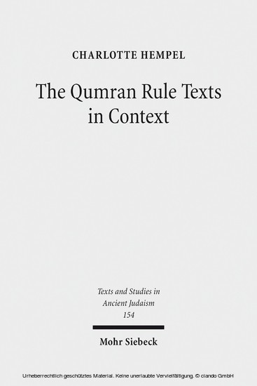 The Qumran Rule Texts in Context main product photo