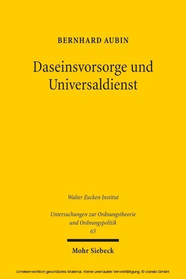 Daseinsvorsorge und Universaldienst main product photo