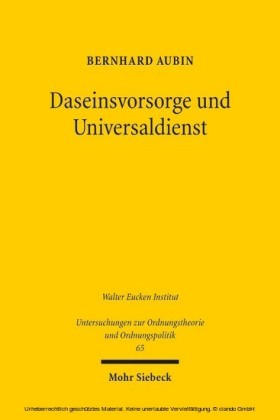 Daseinsvorsorge und Universaldienst