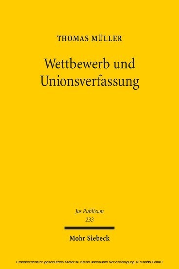 Wettbewerb und Unionsverfassung main product photo