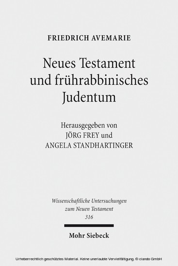Neues Testament und frührabbinisches Judentum main product photo