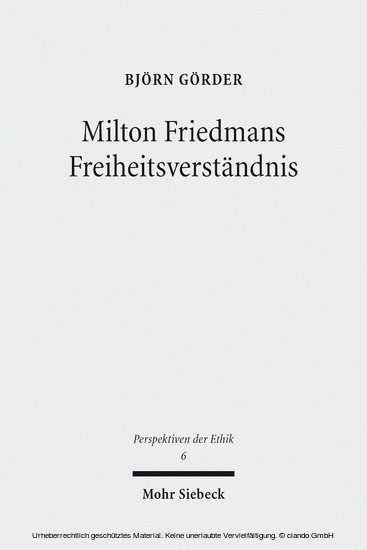 Milton Friedmans Freiheitsverständnis main product photo
