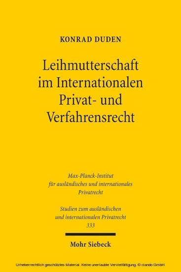 Leihmutterschaft im Internationalen Privat- und Verfahrensrecht main product photo