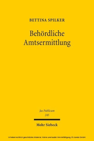 Behördliche Amtsermittlung main product photo