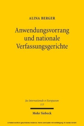 Anwendungsvorrang und nationale Verfassungsgerichte