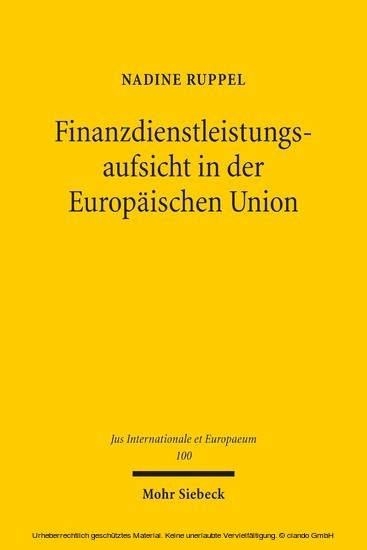 Finanzdienstleistungsaufsicht in der Europäischen Union main product photo