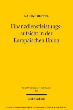 Finanzdienstleistungsaufsicht in der Europäischen Union