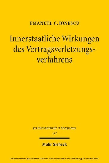 Innerstaatliche Wirkungen des Vertragsverletzungsverfahrens main product photo