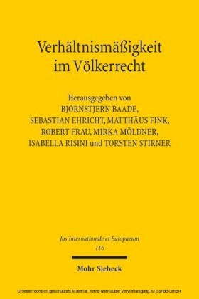 Verhältnismäßigkeit im Völkerrecht