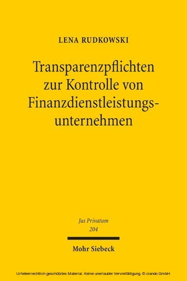 Transparenzpflichten zur Kontrolle von Finanzdienstleistungsunternehmen main product photo