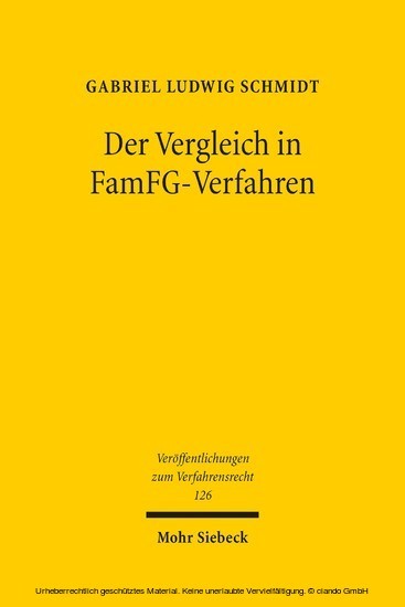 Der Vergleich in FamFG-Verfahren main product photo