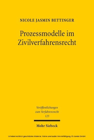Prozessmodelle im Zivilverfahrensrecht main product photo