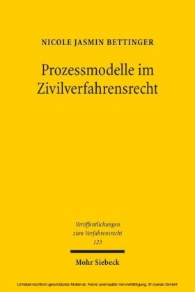 Prozessmodelle im Zivilverfahrensrecht
