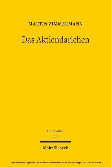 Das Aktiendarlehen main product photo