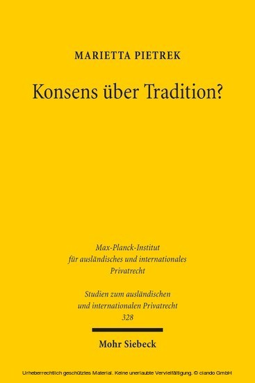 Konsens über Tradition? main product photo