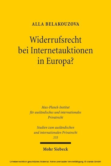 Widerrufsrecht bei Internetauktionen in Europa? main product photo