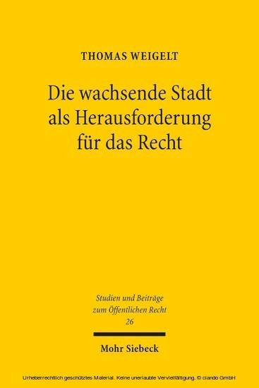 Die wachsende Stadt als Herausforderung für das Recht main product photo